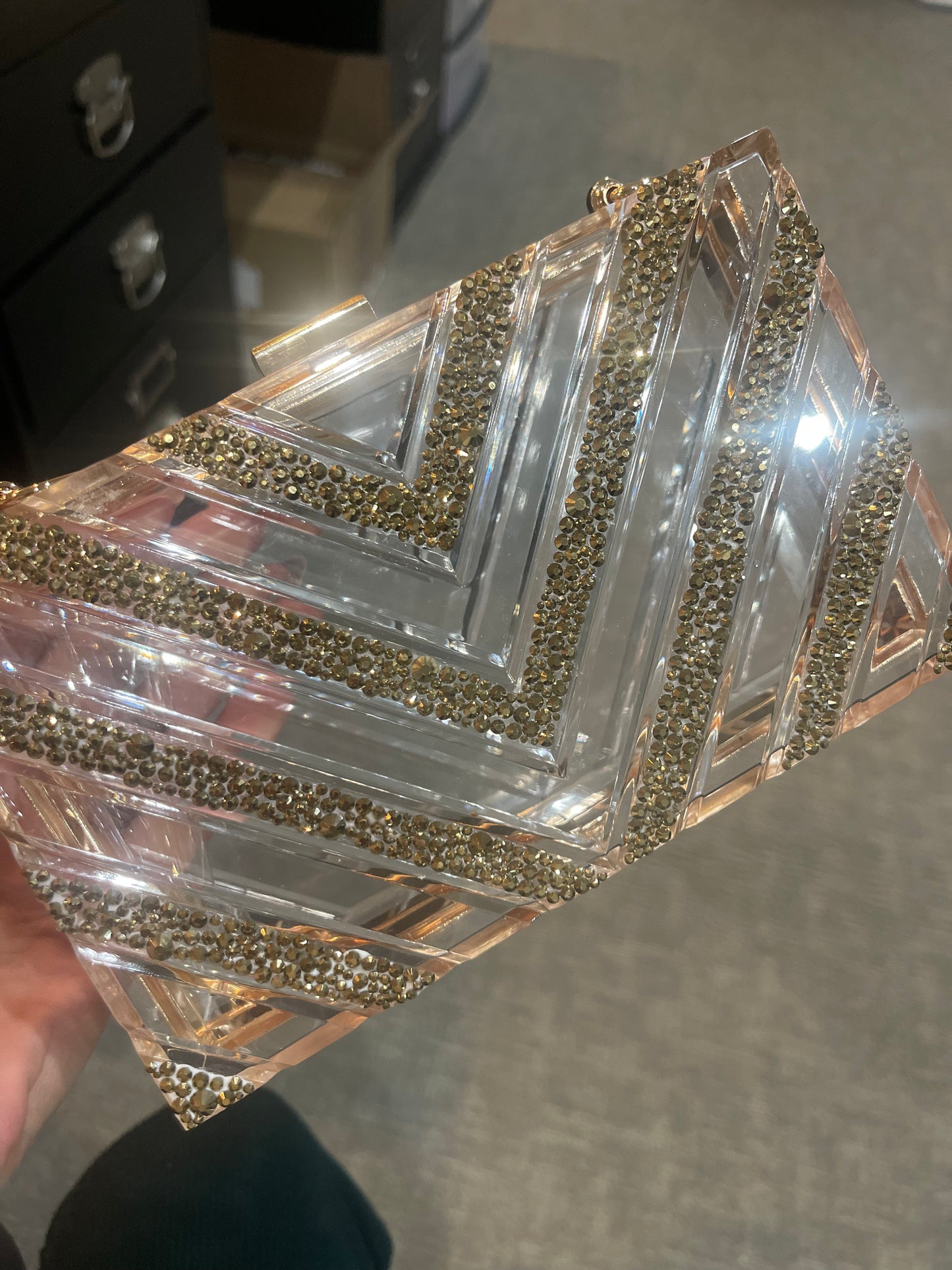 Sparkle Chevron Clutch