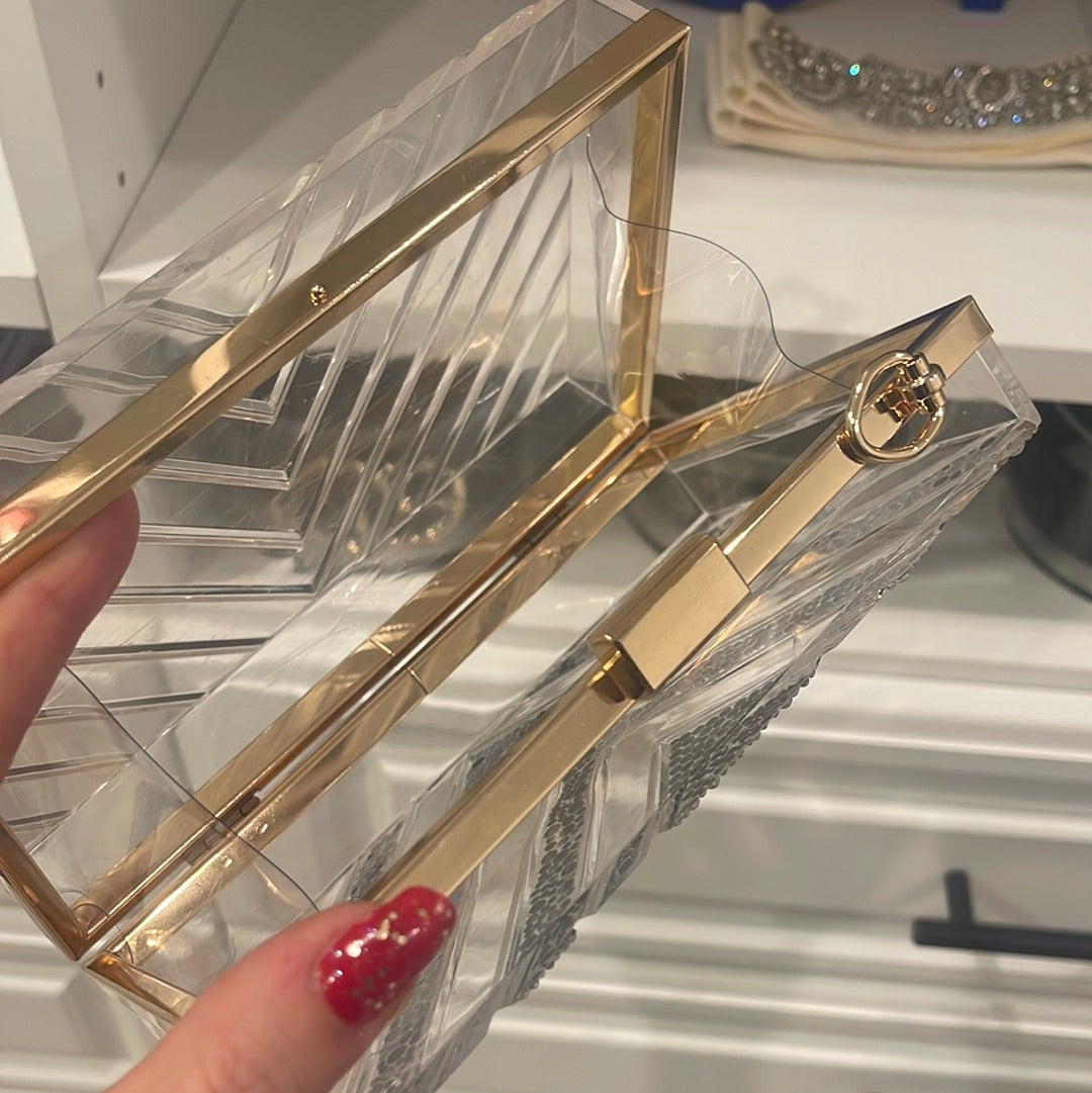 Sparkle Chevron Clutch